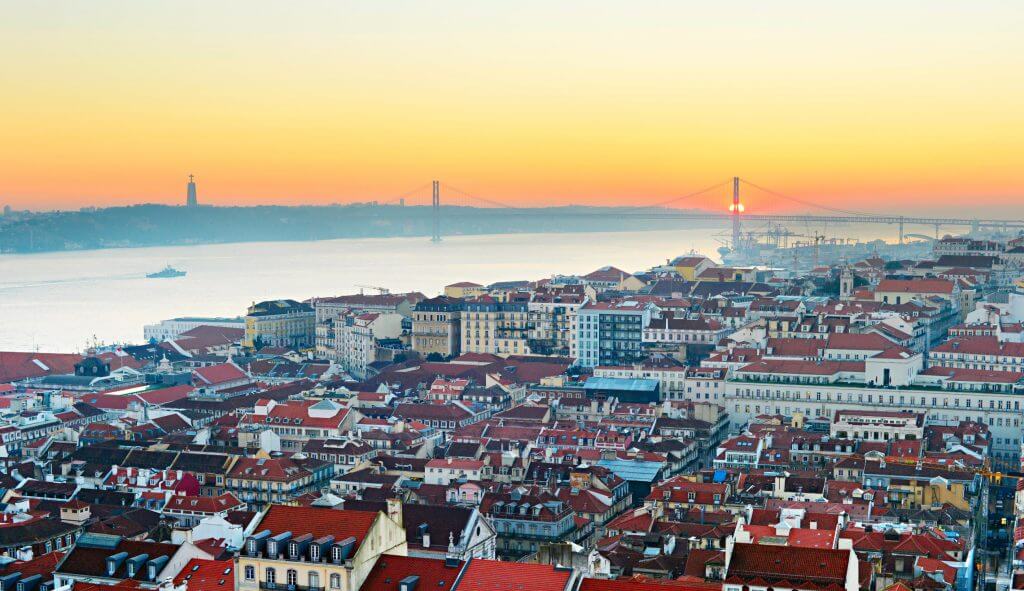 Vista da cidade de lisboa