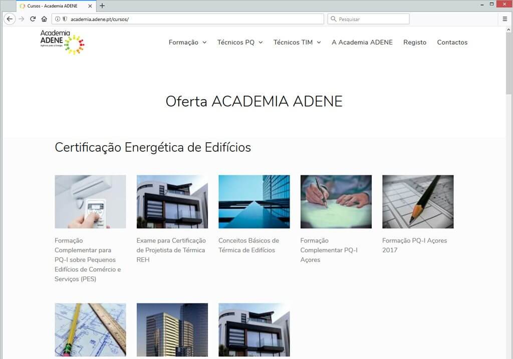 site academia ADENE