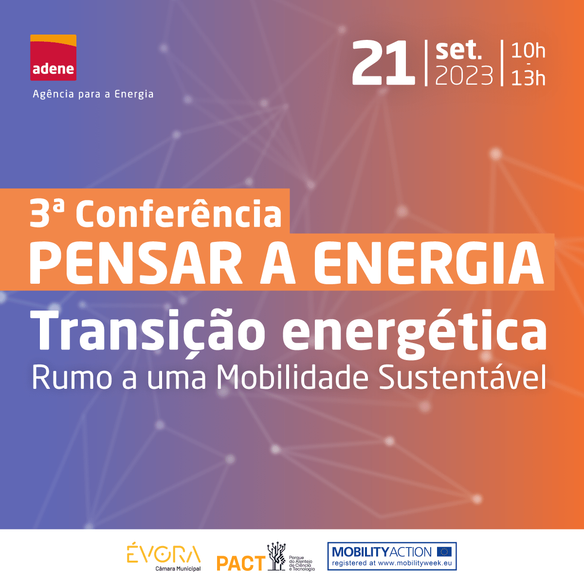 ADENE promove terceira conferência “Pensar a Energia” sobre Mobilidade Sustentável