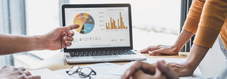 visualização de gráficos num pc portátil