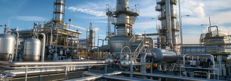 imagem panorâmica de uma insdustrial