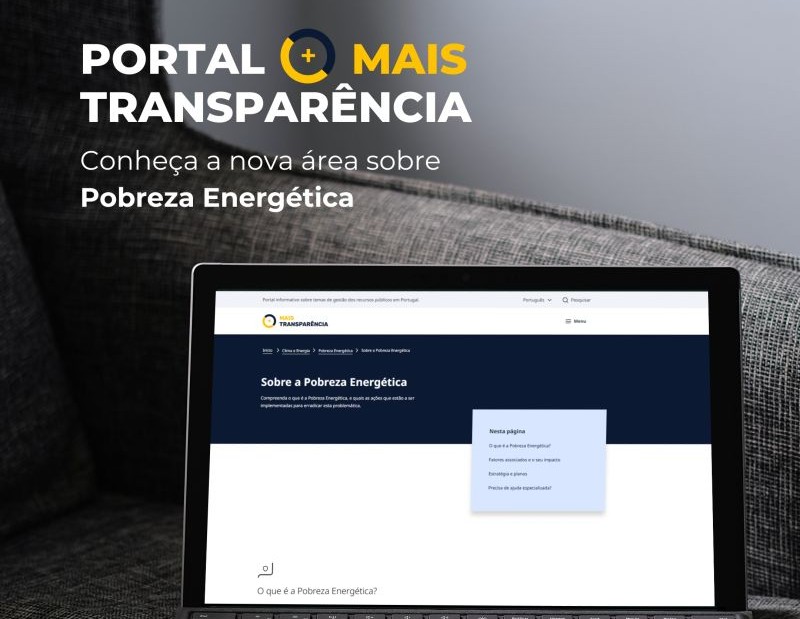 Portal Mais Transparência lança uma nova área sobre Pobreza Energética
