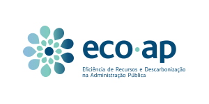 Logótipo da Eficiência de Recursos e Descarbonização na Administração Pública